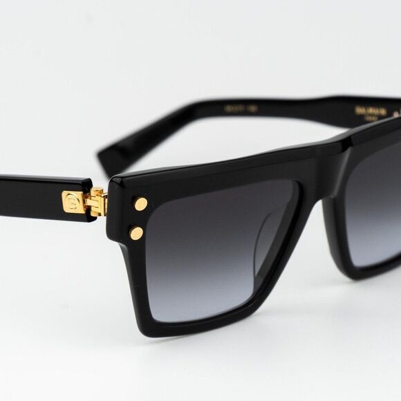Balmain Women Sunglasses Titanium Black Gold Grey Cat Eye B-V BPS-121A-54 main image 4
